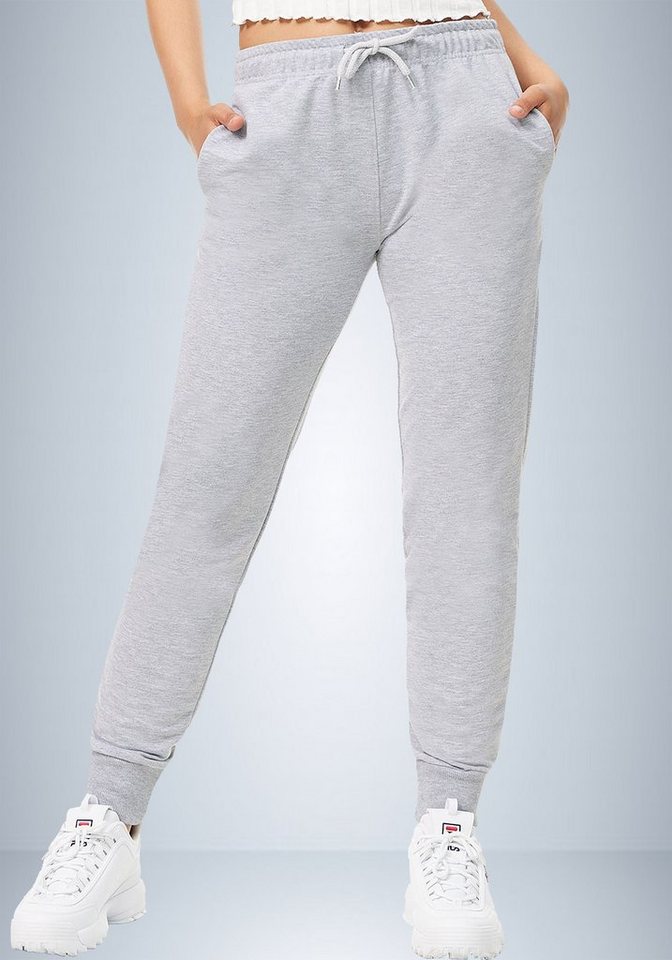 ROSS CAMP Sweathose Jogginghose Damen (1-tlg) Baumwolle, Slim Fit von ROSS CAMP