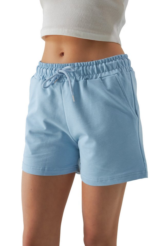 ROSS CAMP Sweatshorts Kurze Hose Damen Shorts Lycra, Baumwolle von ROSS CAMP