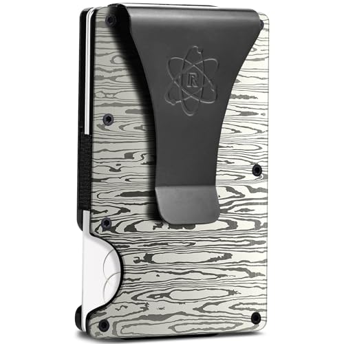 ROSSM Geldbörse mit RFID-Schutz - Kartenetui Herren aus Kohlefaser und Metall mit Geldklammer und Gummiband - RFID Geldbeutel Herren- Slim Wallet for Men von ROSSM