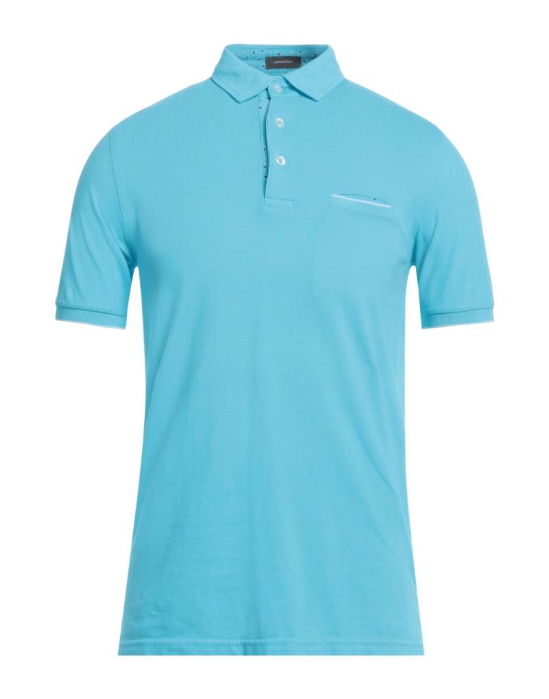 ROSSOPURO Poloshirt Herren Azurblau von ROSSOPURO