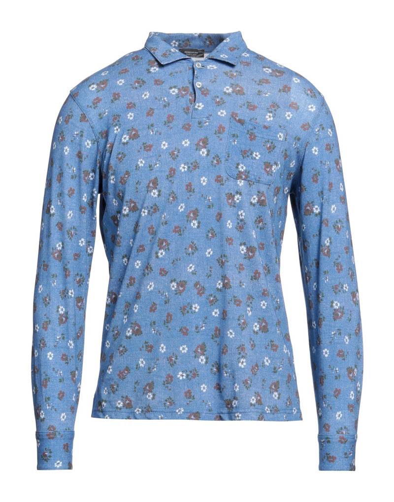 ROSSOPURO Poloshirt Herren Azurblau von ROSSOPURO