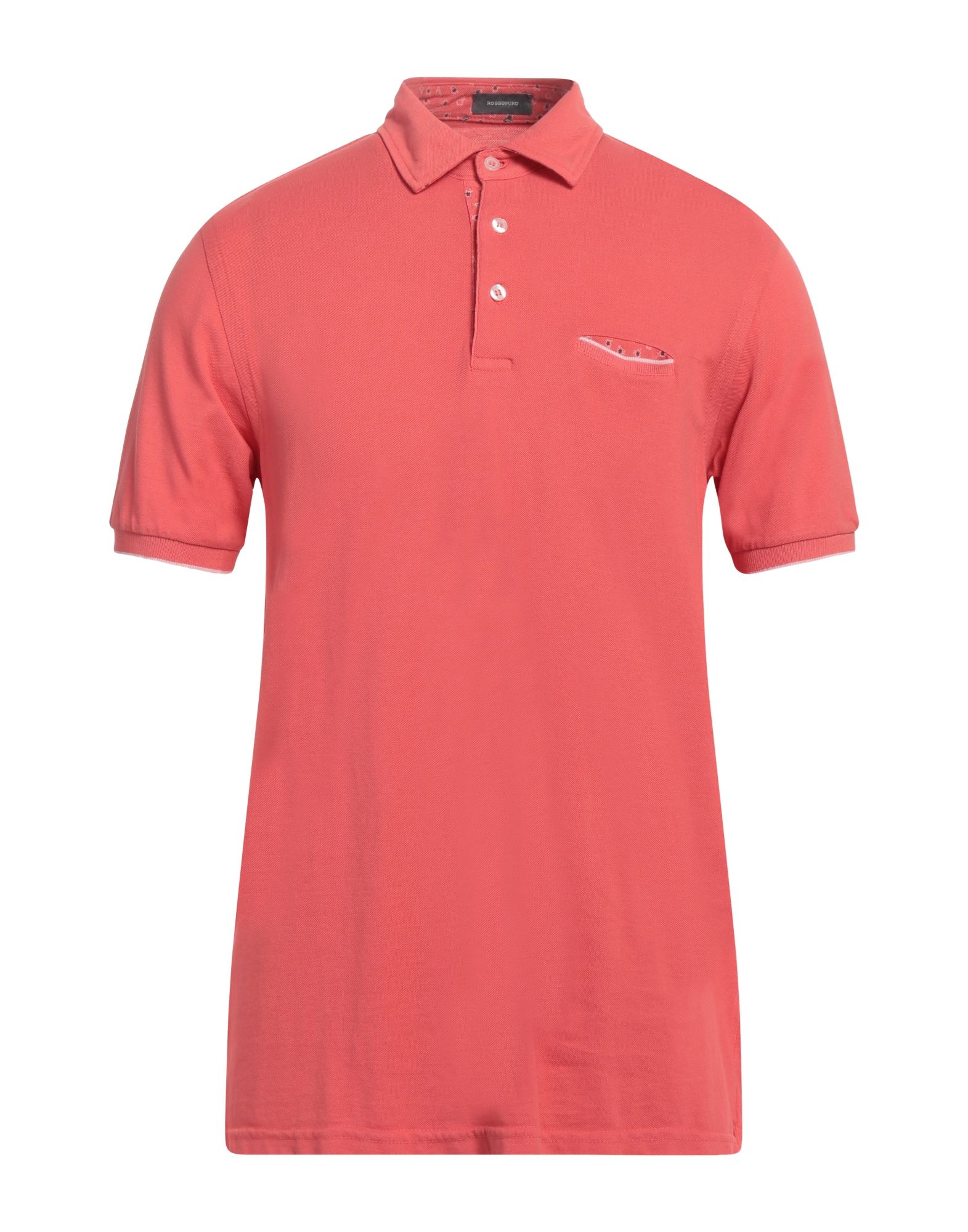 ROSSOPURO Poloshirt Herren Koralle von ROSSOPURO