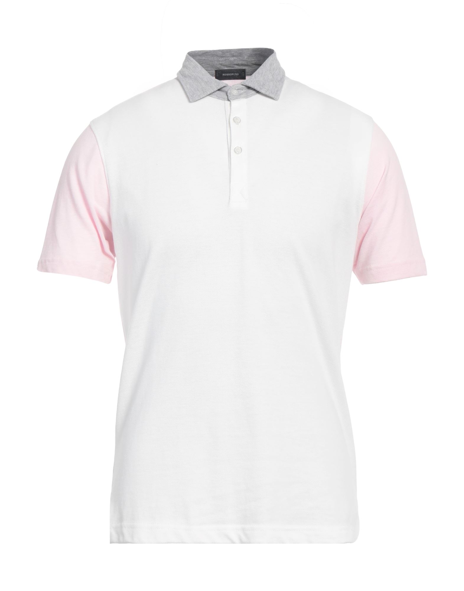 ROSSOPURO Poloshirt Herren Weiß von ROSSOPURO