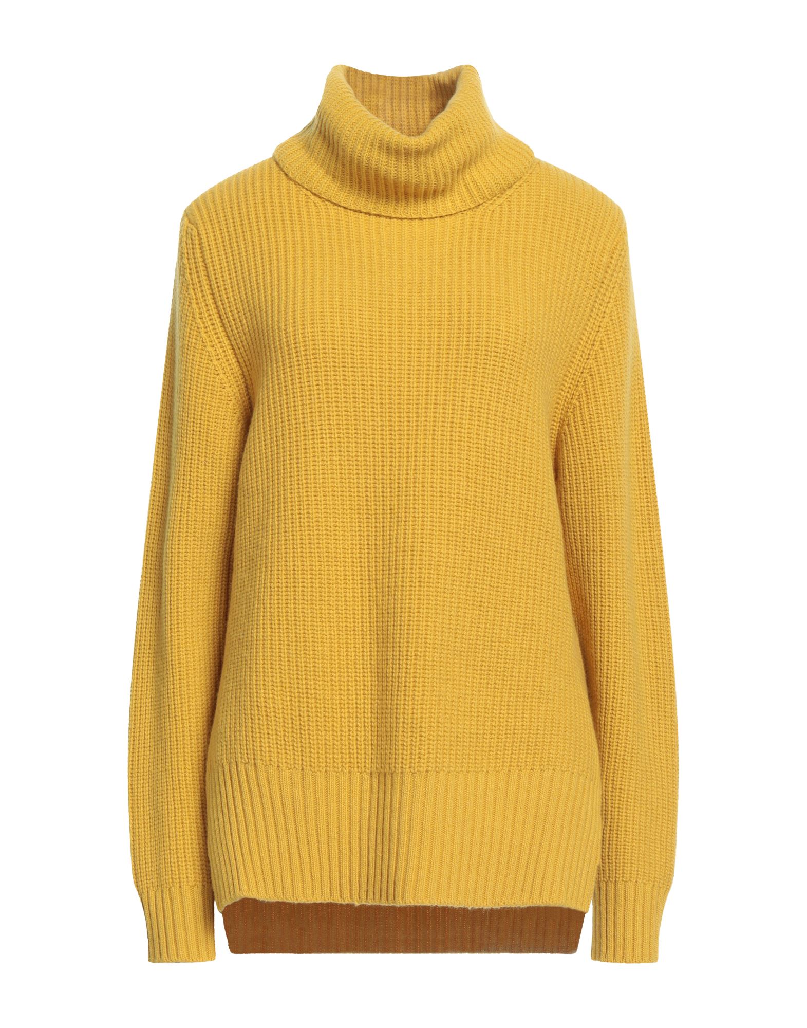 ROSSOPURO Rollkragenpullover Damen Gelb von ROSSOPURO