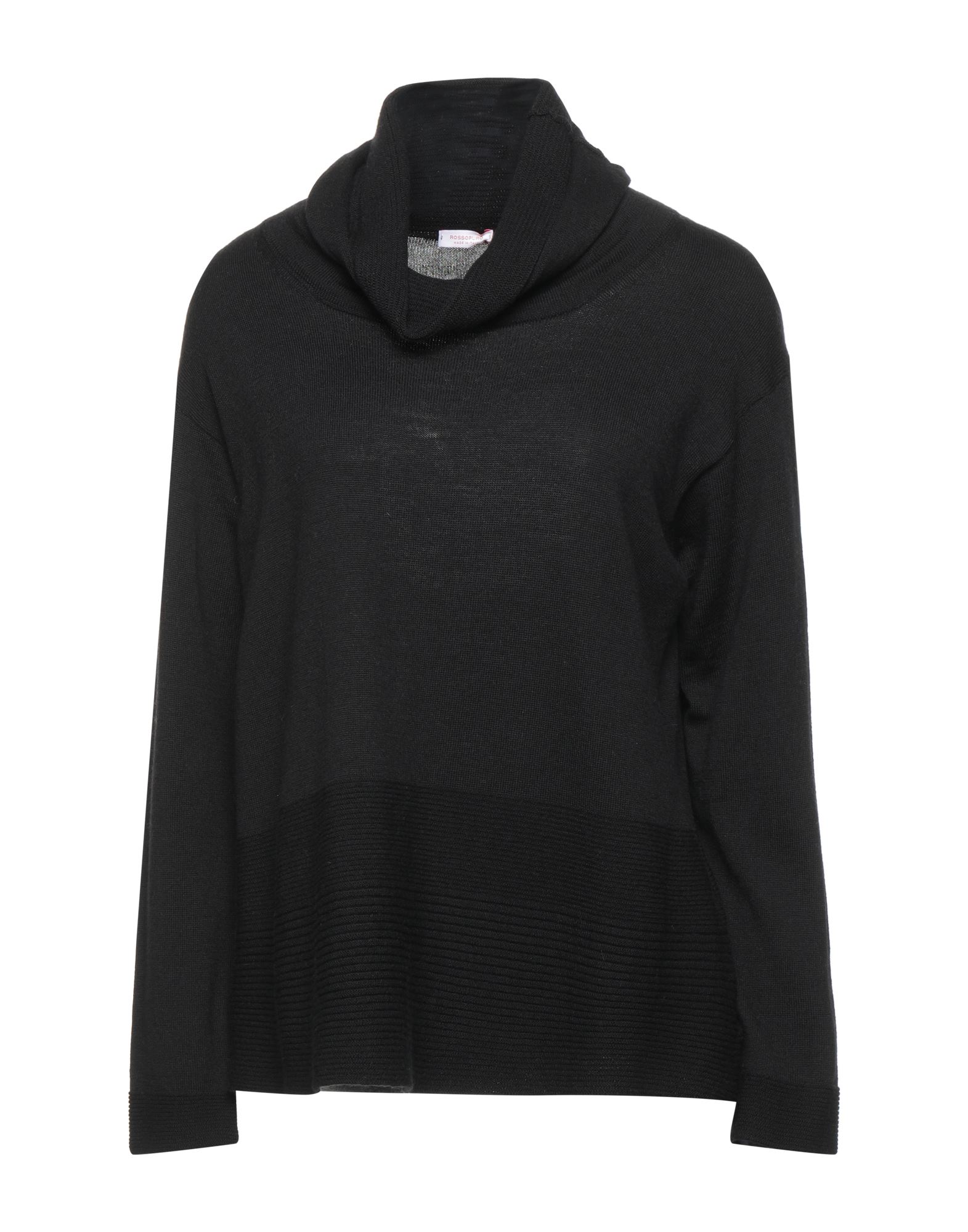 ROSSOPURO Rollkragenpullover Damen Schwarz von ROSSOPURO