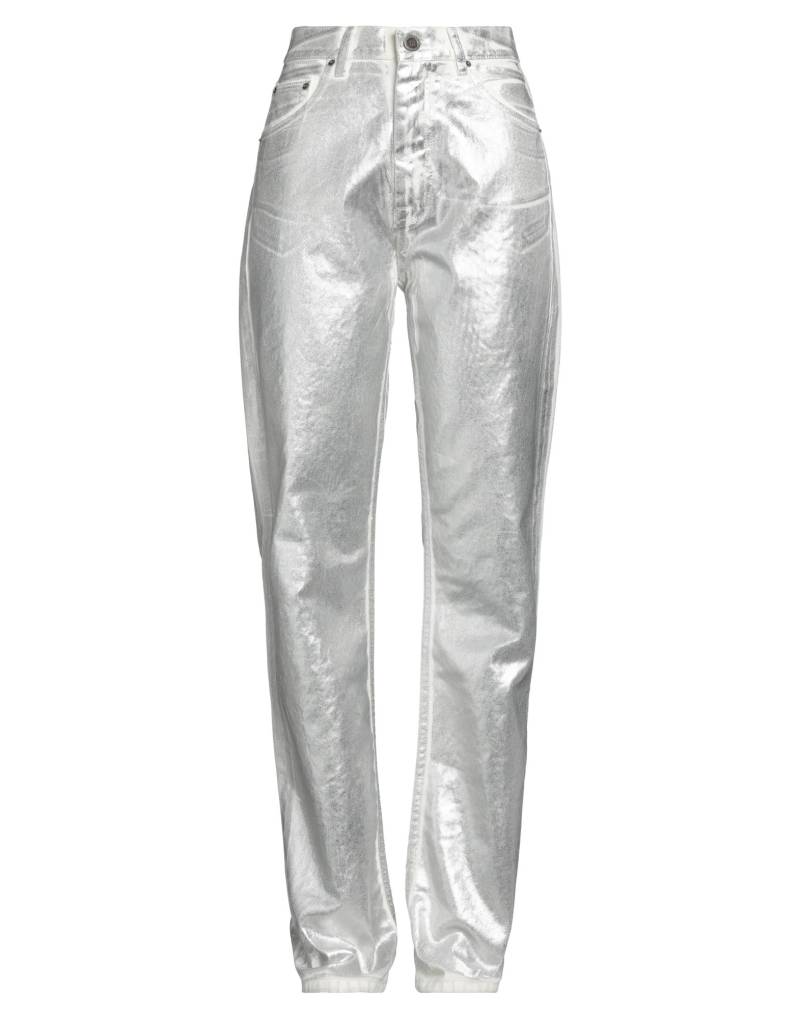 ROTATE BIRGER CHRISTENSEN Jeanshose Damen Silber von ROTATE BIRGER CHRISTENSEN