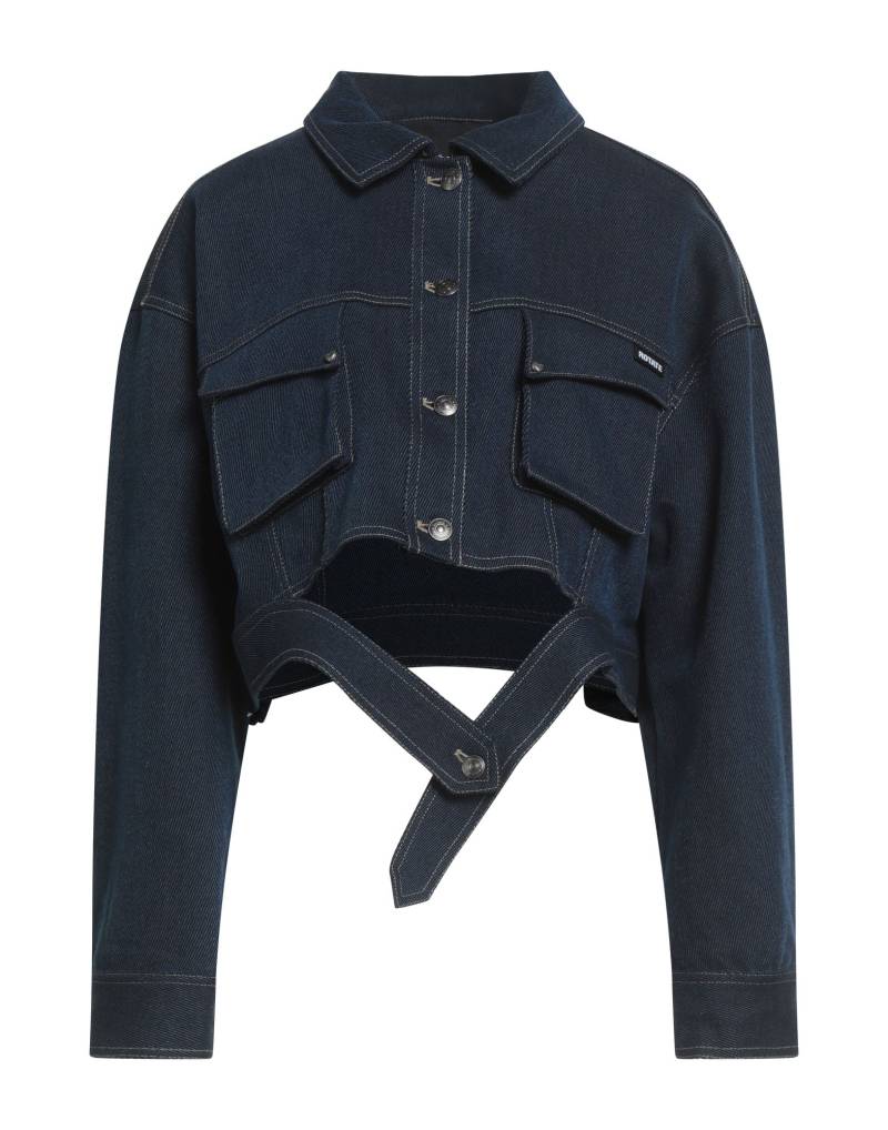 ROTATE BIRGER CHRISTENSEN Jeansjacke/-mantel Damen Blau von ROTATE BIRGER CHRISTENSEN