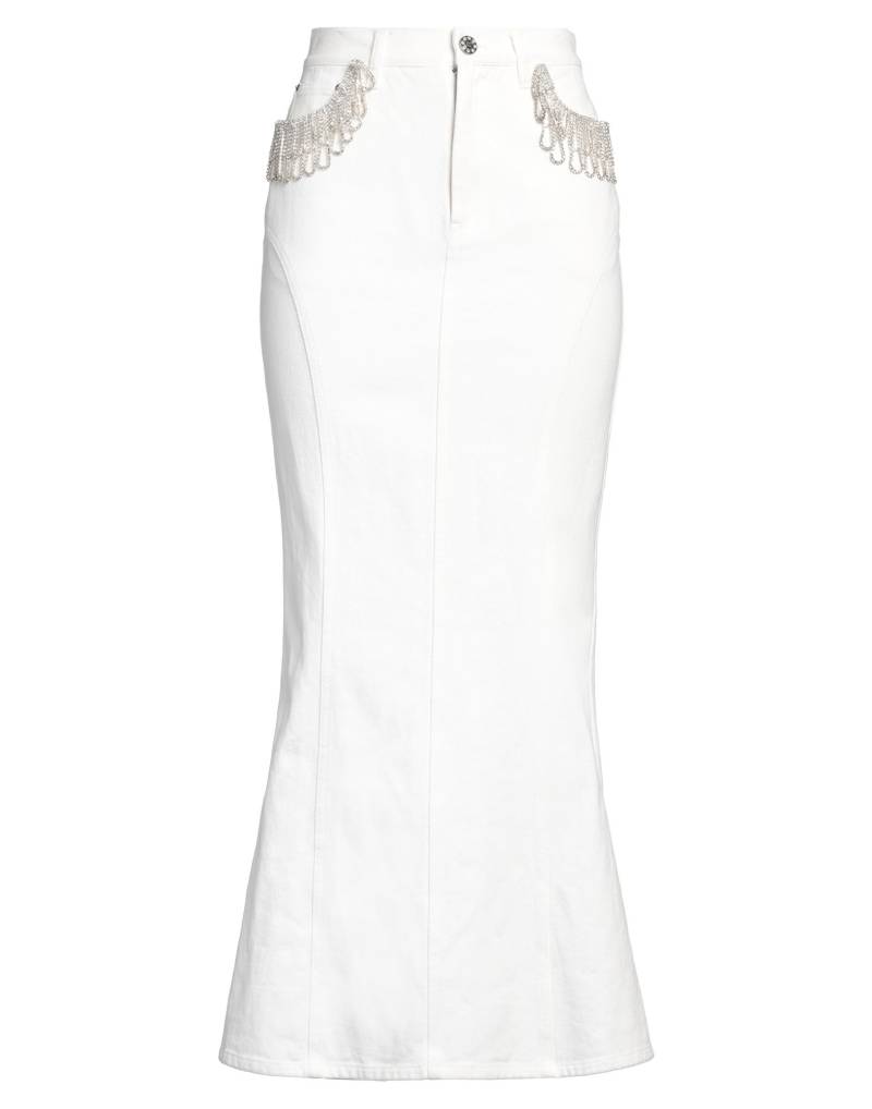 ROTATE BIRGER CHRISTENSEN Jeansrock Damen Weiß von ROTATE BIRGER CHRISTENSEN