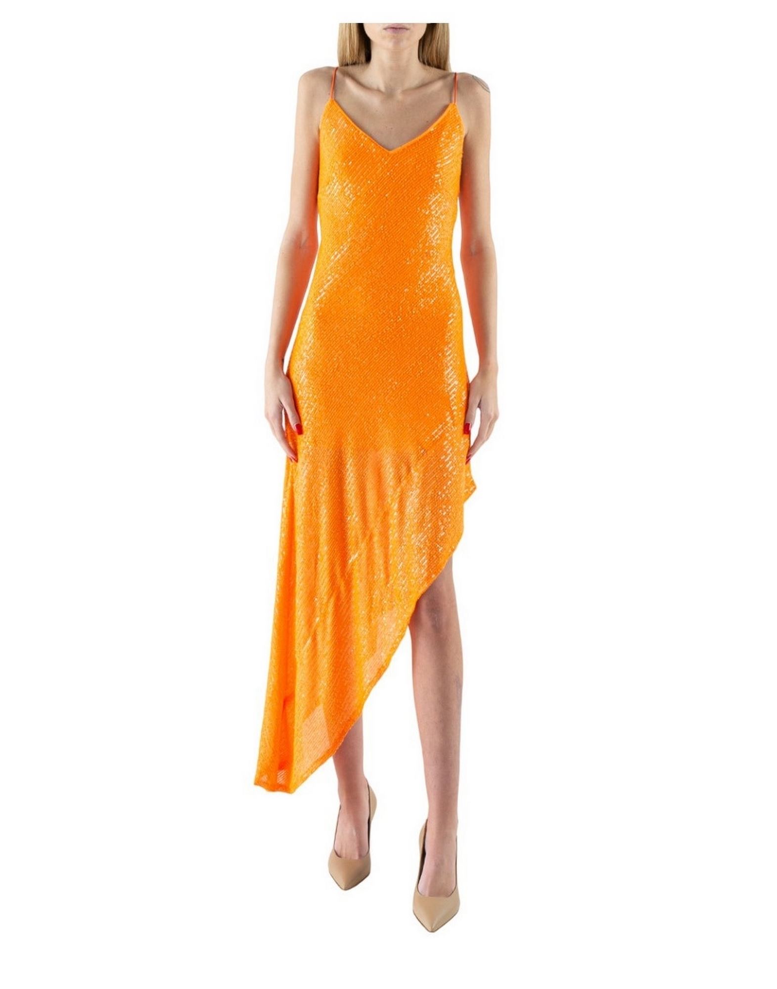 ROTATE BIRGER CHRISTENSEN Maxi-kleid Damen Orange von ROTATE BIRGER CHRISTENSEN