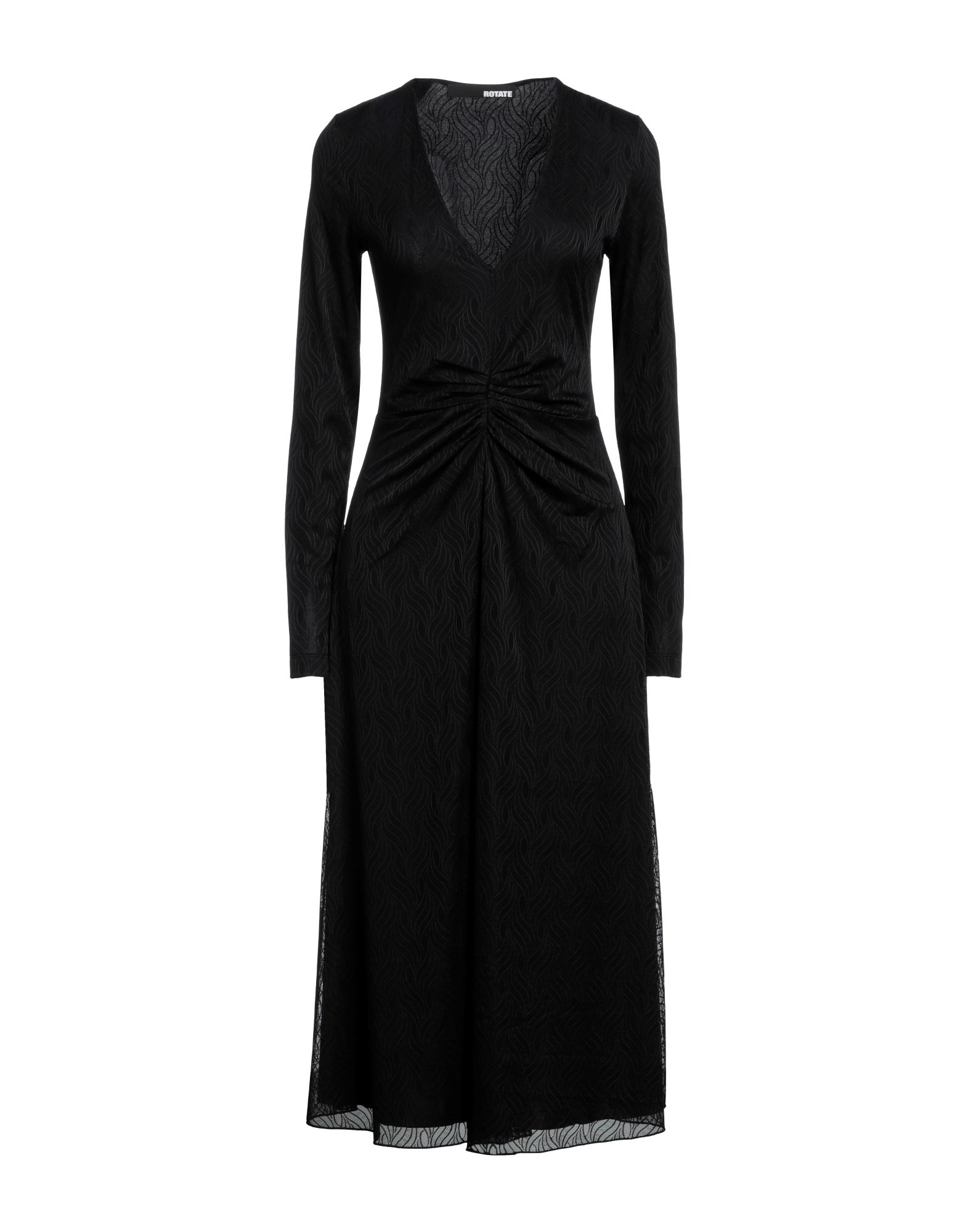 ROTATE BIRGER CHRISTENSEN Midi-kleid Damen Schwarz von ROTATE BIRGER CHRISTENSEN