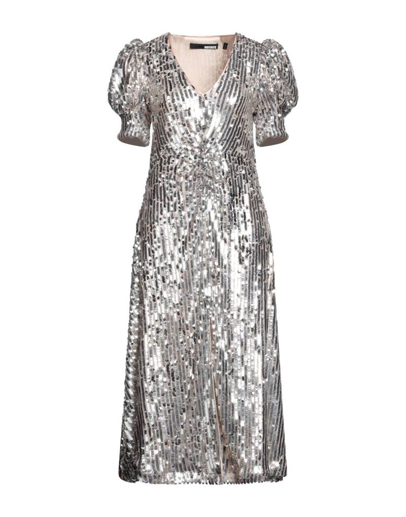 ROTATE BIRGER CHRISTENSEN Midi-kleid Damen Silber von ROTATE BIRGER CHRISTENSEN