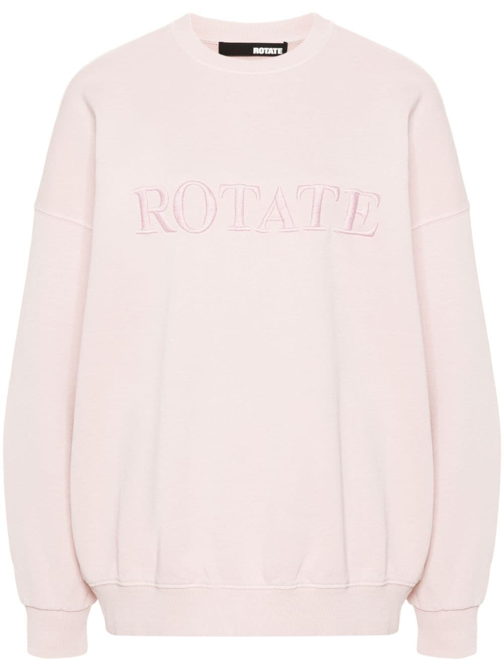 ROTATE BIRGER CHRISTENSEN Sweatshirt mit Logo-Stickerei - Rosa von ROTATE BIRGER CHRISTENSEN