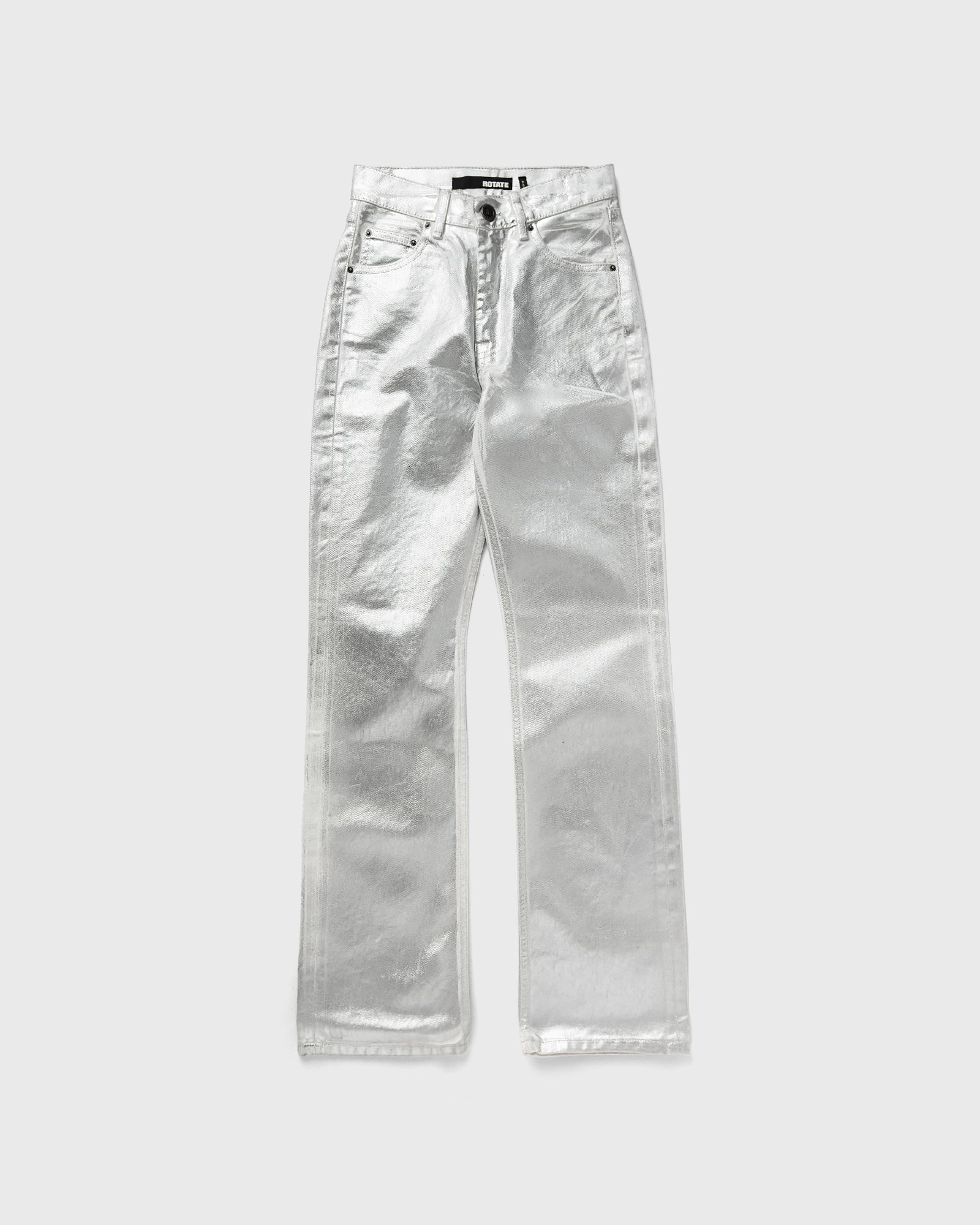 ROTATE Birger Christensen Coated Denim Pants women Jeans silver in Größe:S von ROTATE Birger Christensen