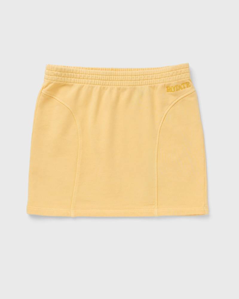 ROTATE Birger Christensen ELASTICATED MINI SKIRT women Skirts yellow in Größe:M von ROTATE Birger Christensen