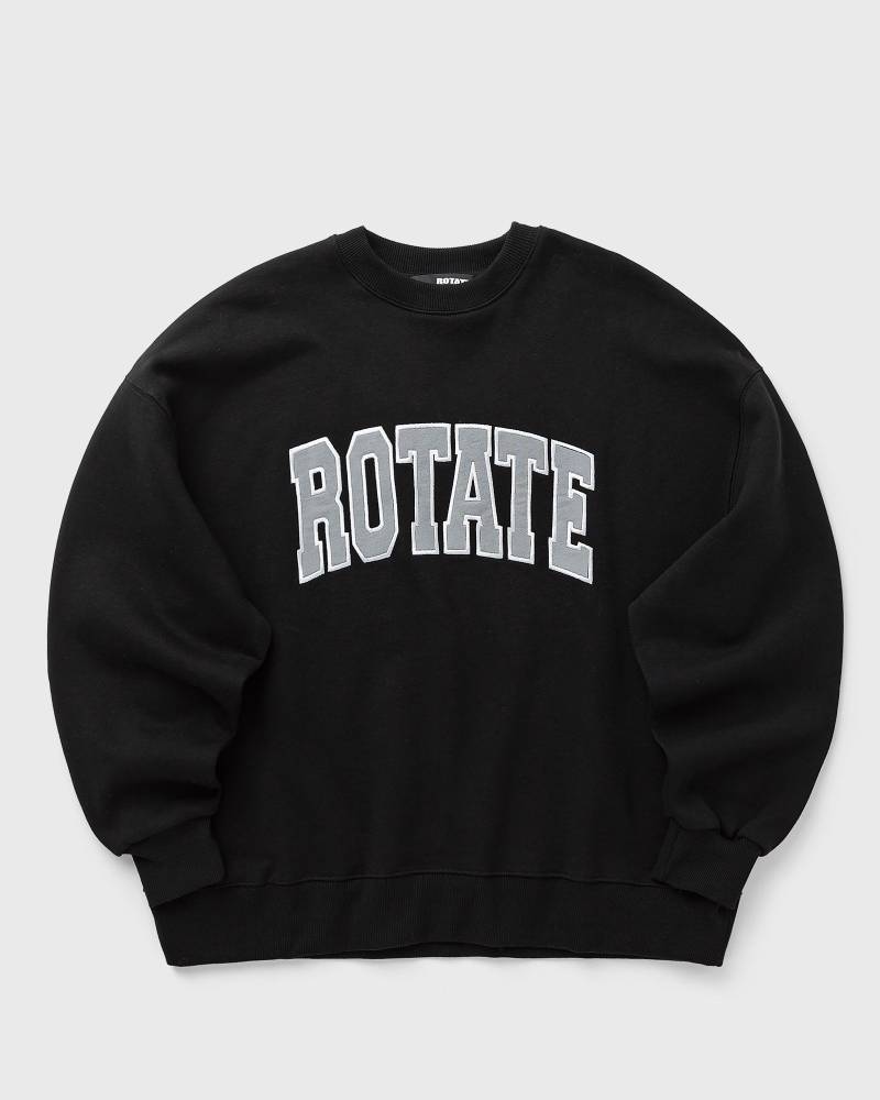 ROTATE Birger Christensen Heavy Sweat Crewneck women Sweatshirts black in Größe:L von ROTATE Birger Christensen