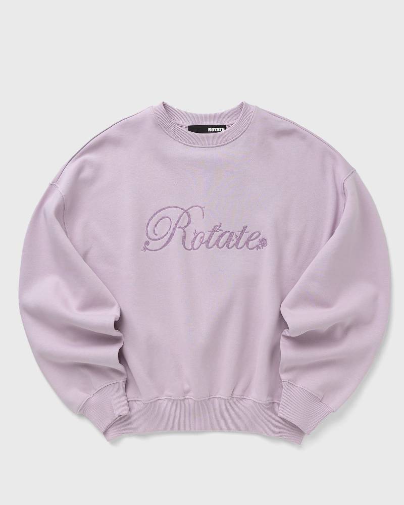 ROTATE Birger Christensen Heavy Sweat Crewneck women Sweatshirts purple in Größe:S von ROTATE Birger Christensen