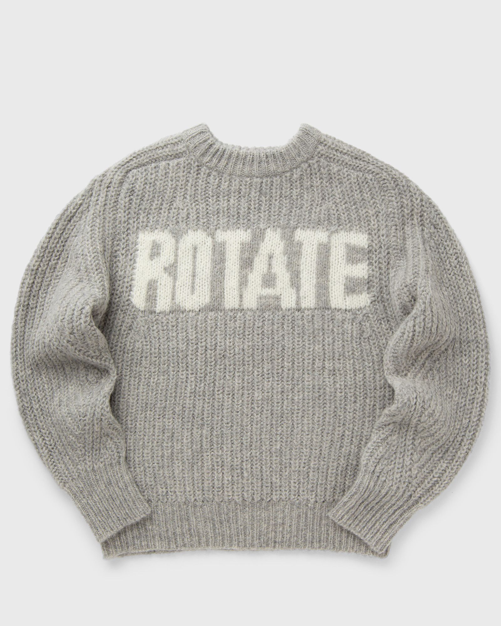 ROTATE Birger Christensen Knitted Logo Sweater women Pullovers grey in Größe:M ROTATE Birger Christensen Knitted Logo Sweater women Pullovers grey in Größe:M von ROTATE Birger Christensen