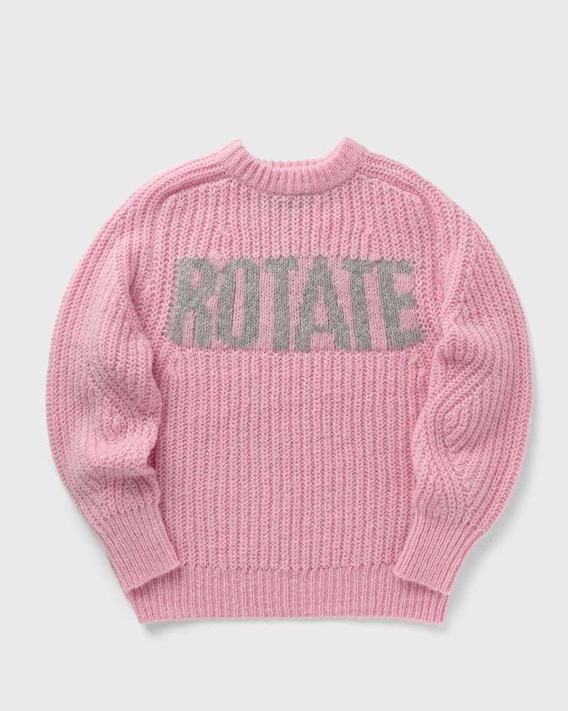 ROTATE Birger Christensen Knitted Logo Sweater women Pullovers purple in Größe:L von ROTATE Birger Christensen