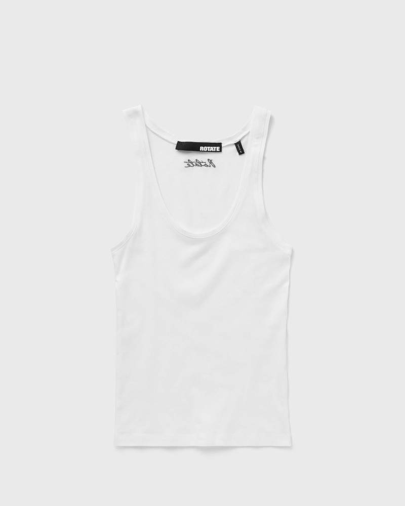 ROTATE Birger Christensen LOGO TANK TOP women Tops & Tanks white in Größe:M von ROTATE Birger Christensen