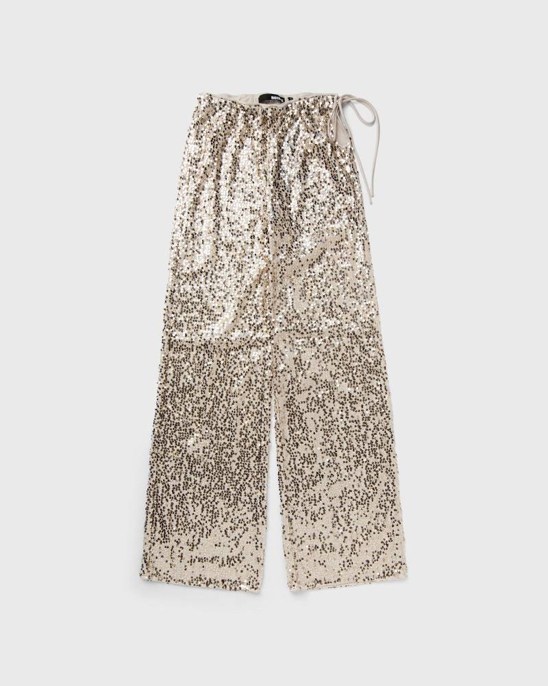 ROTATE Birger Christensen NET SEQUINS PANTS women Casual Pants silver in Größe:S von ROTATE Birger Christensen