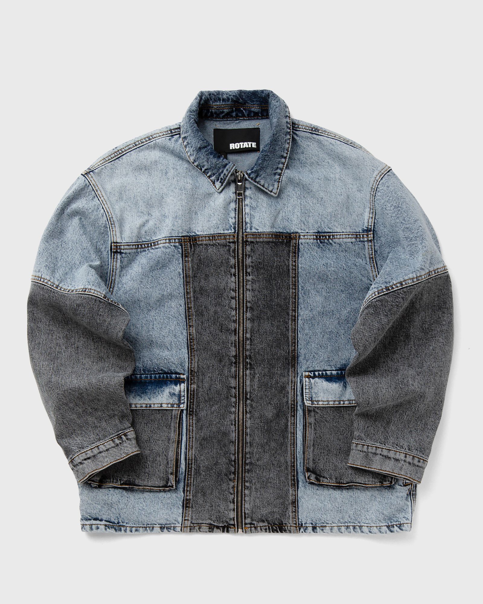 ROTATE Birger Christensen Oversized Patchwork Jacket women Denim Jackets blue in Größe:S ROTATE Birger Christensen Oversized Patchwork Jacket women Denim Jackets blue in Größe:S von ROTATE Birger Christensen