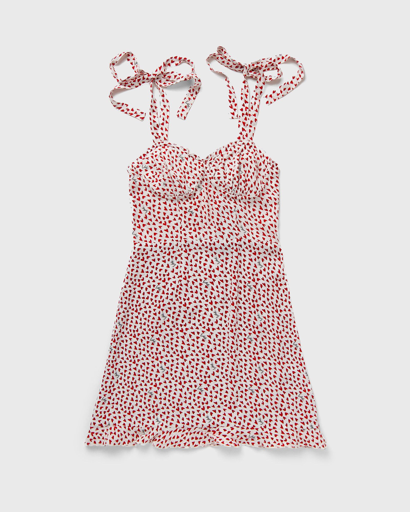 ROTATE Birger Christensen PRINTED MINI RUFFLE DRESS women Dresses red in Größe:M von ROTATE Birger Christensen