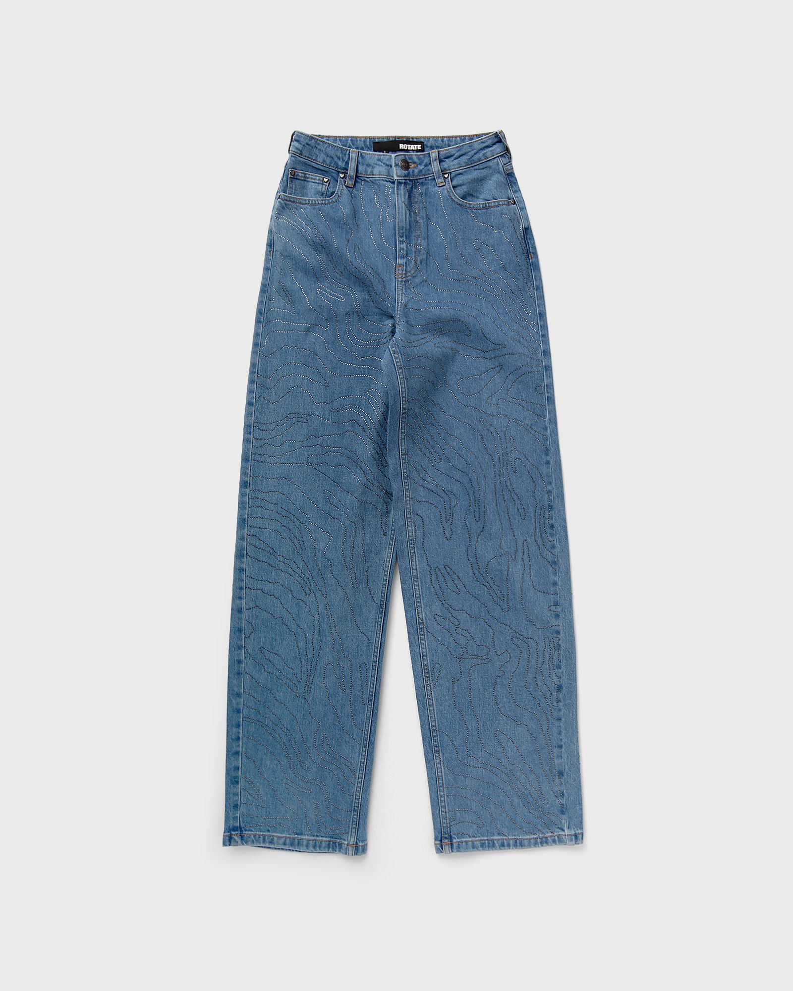 ROTATE Birger Christensen RHINESTONE WIDE LEG JEANS women Jeans blue in Größe:M ROTATE Birger Christensen RHINESTONE WIDE LEG JEANS women Jeans blue in Größe:M von ROTATE Birger Christensen