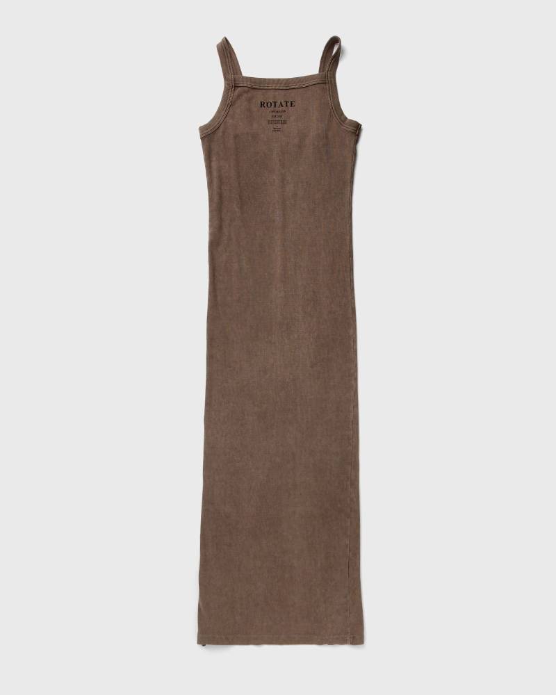 ROTATE Birger Christensen RIBBED MAXI DRESS women Dresses brown in Größe:M von ROTATE Birger Christensen