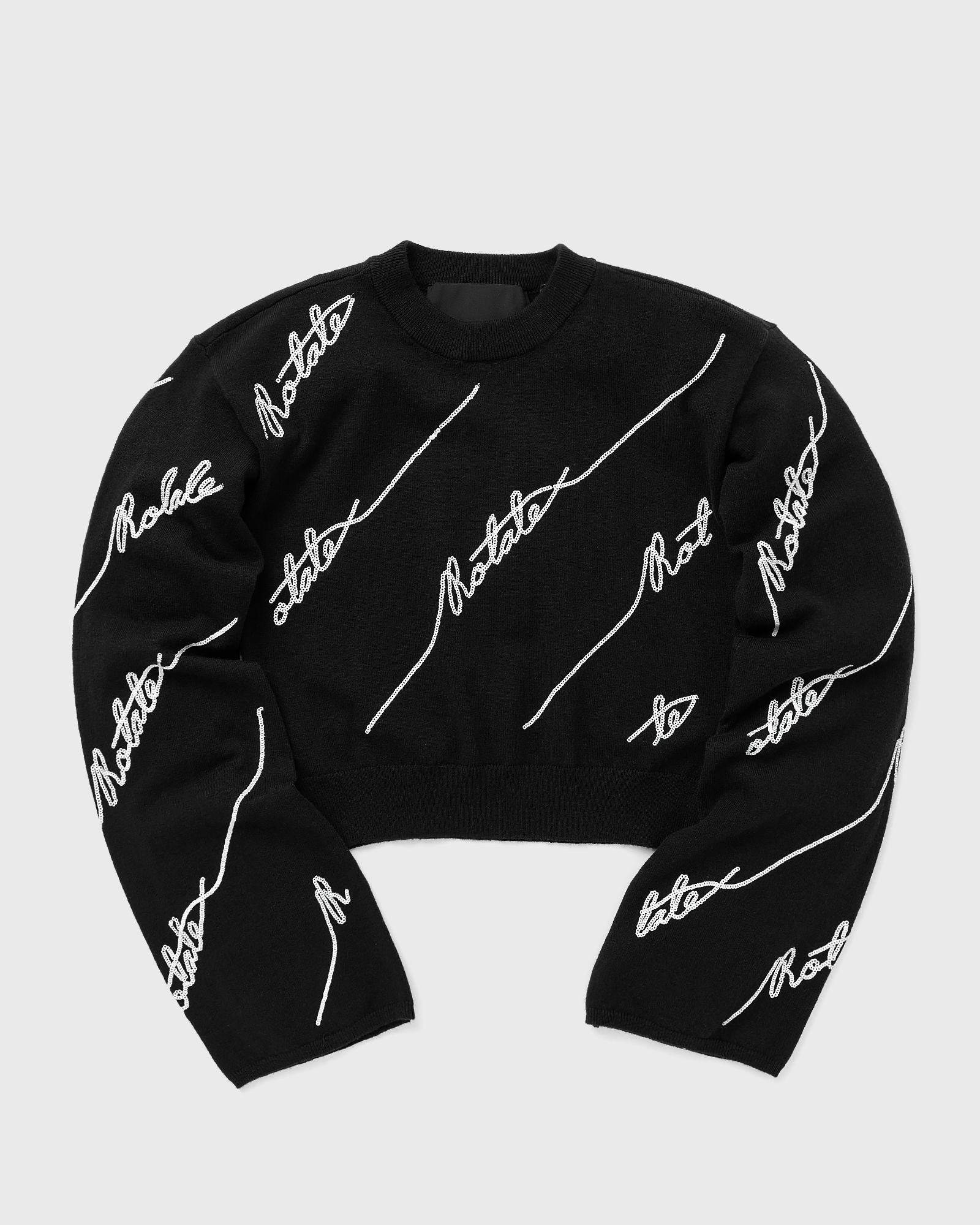 ROTATE Birger Christensen Sequin Logo Sweater women Pullovers black in Größe:S ROTATE Birger Christensen Sequin Logo Sweater women Pullovers black in Größe:S von ROTATE Birger Christensen