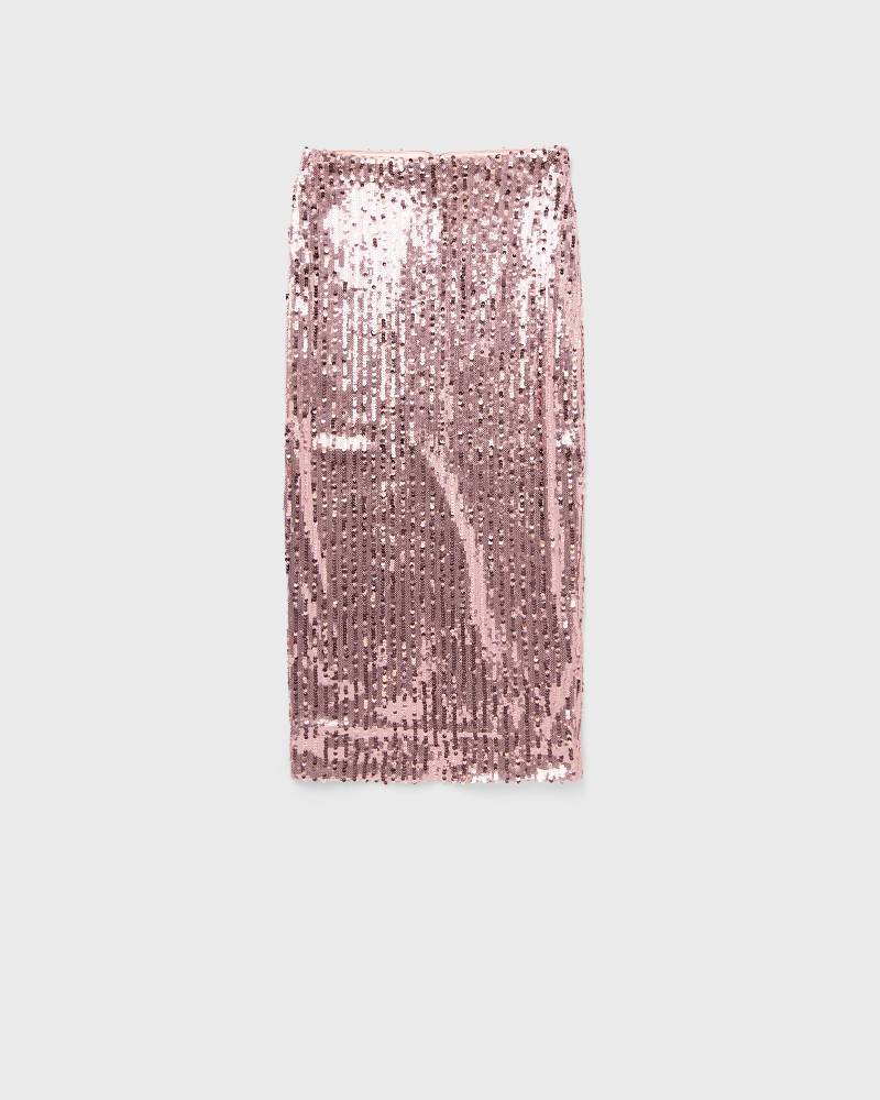 ROTATE Birger Christensen Sequins Pencil Skirt women Skirts pink in Größe:L von ROTATE Birger Christensen