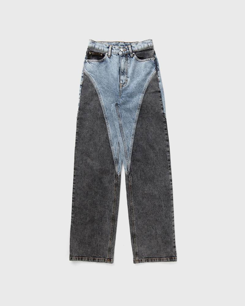 ROTATE Birger Christensen Straight Patchwork Jeans women Jeans blue in Größe:XS von ROTATE Birger Christensen
