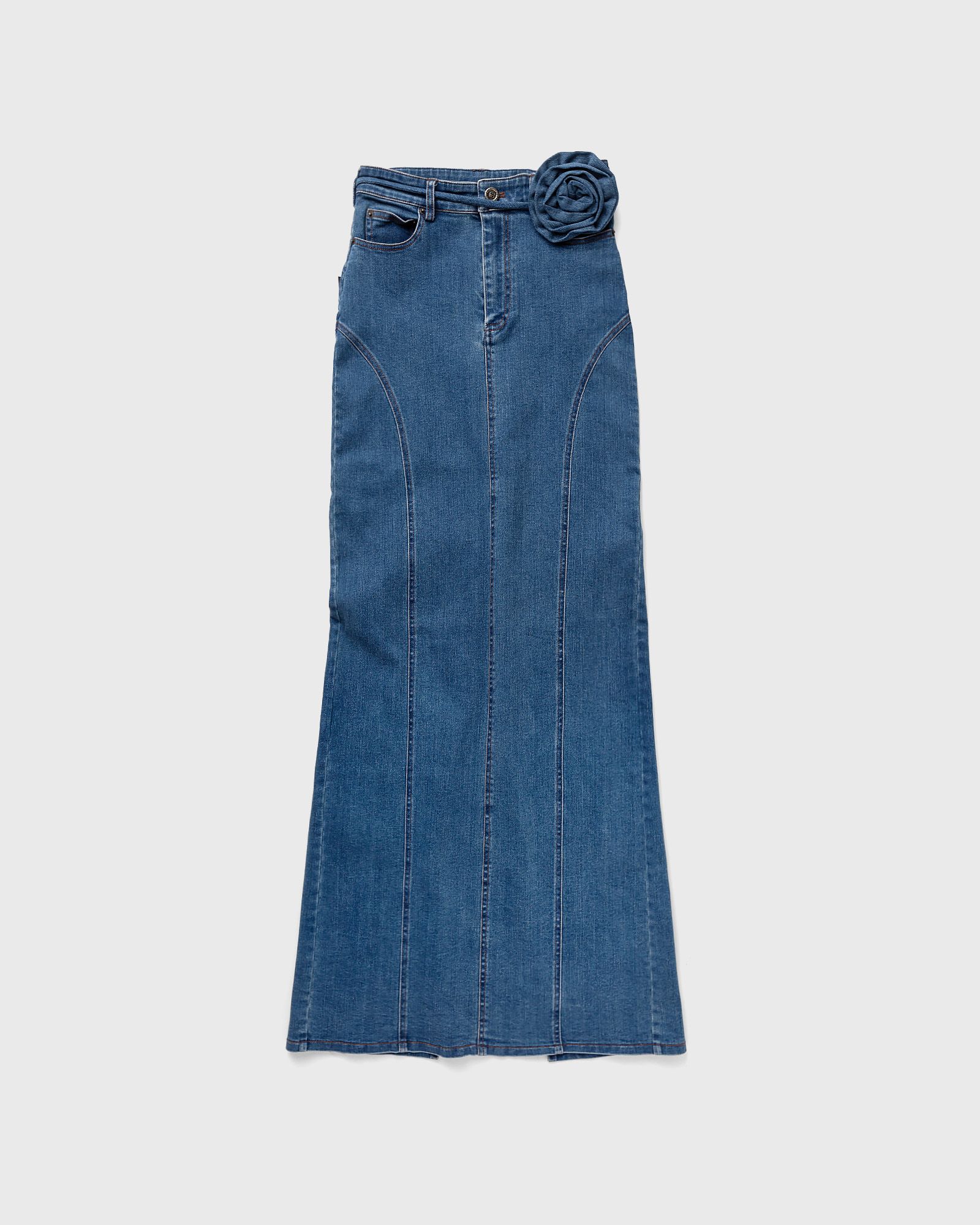 ROTATE Birger Christensen Stretchy Maxi Skirt women Skirts blue in Größe:S von ROTATE Birger Christensen