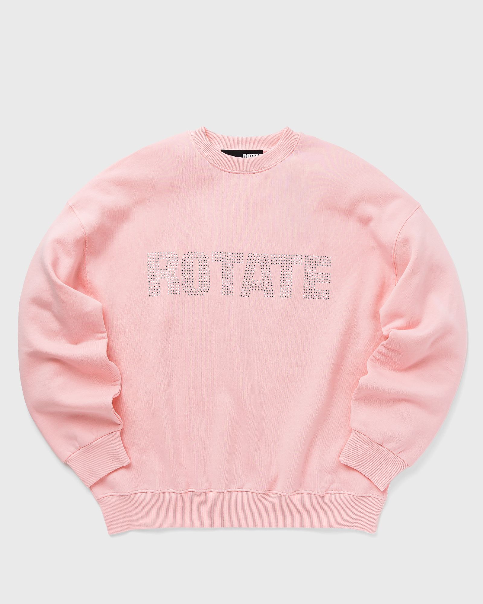 ROTATE Birger Christensen Sweat Crystal Crewneck women Sweatshirts pink in Größe:M von ROTATE Birger Christensen