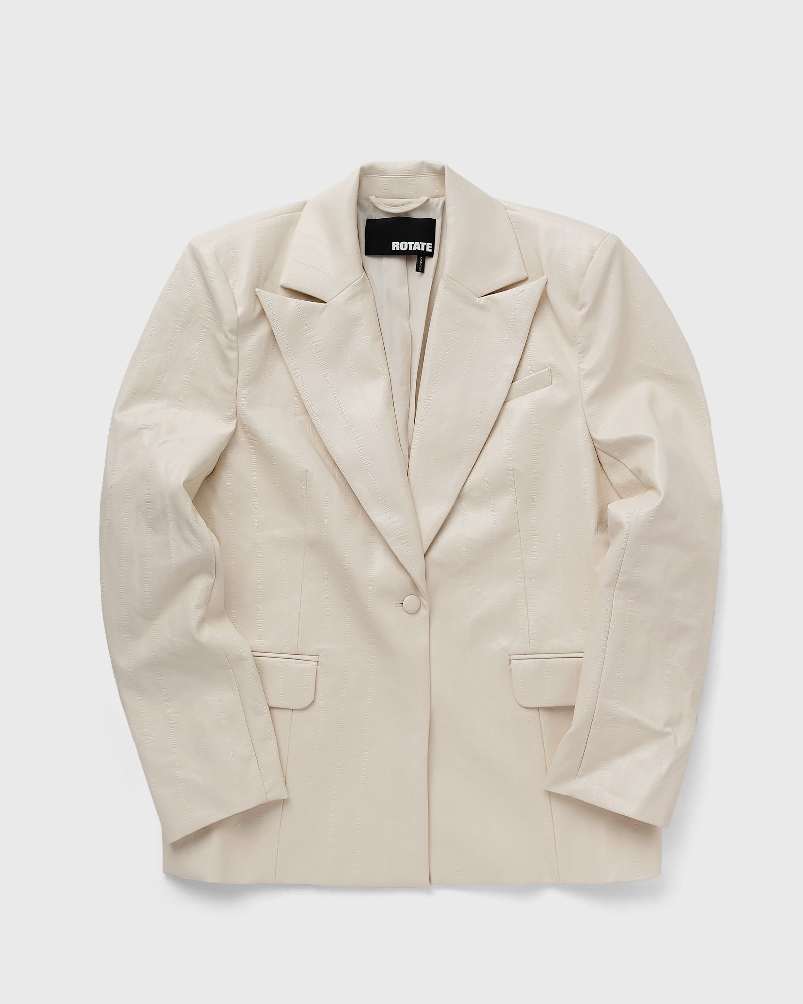 ROTATE Birger Christensen Textured Oversized Blazer women Blazers white in Größe:M von ROTATE Birger Christensen