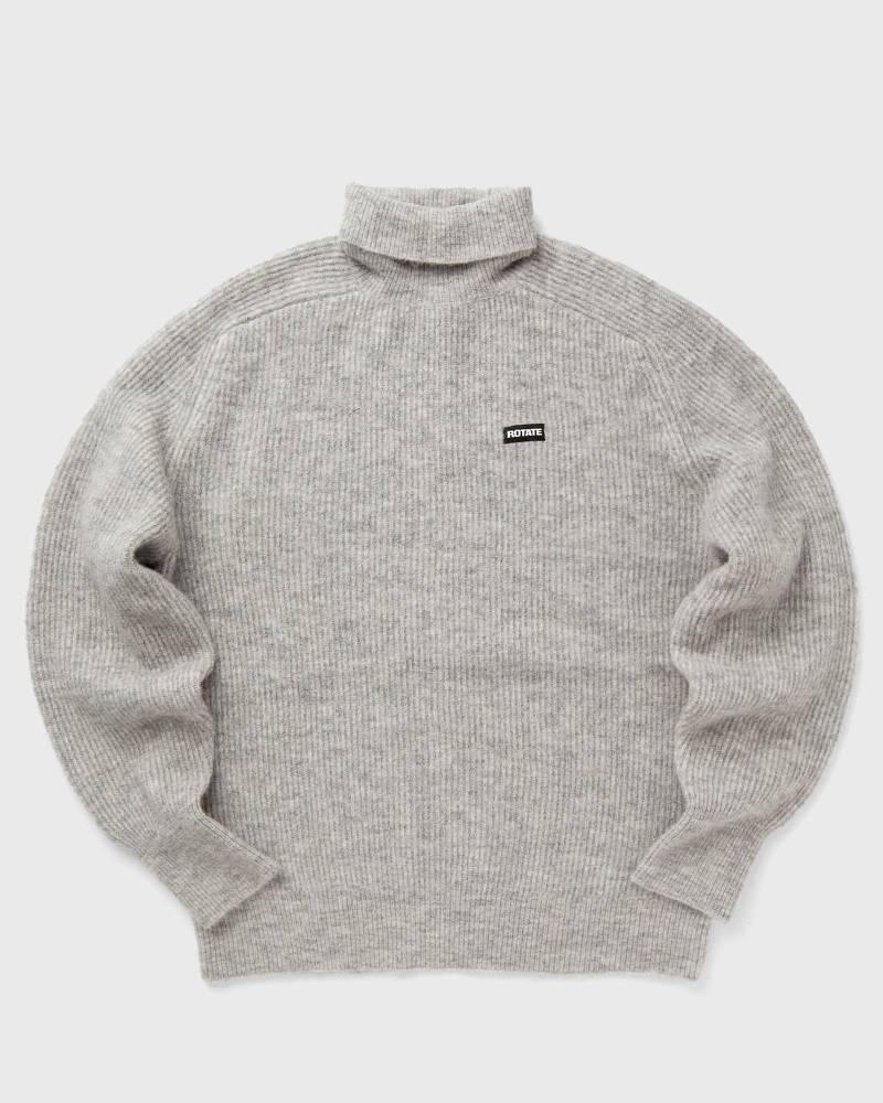 ROTATE Birger Christensen Turtleneck Sweater women Pullovers grey in Größe:XS von ROTATE Birger Christensen