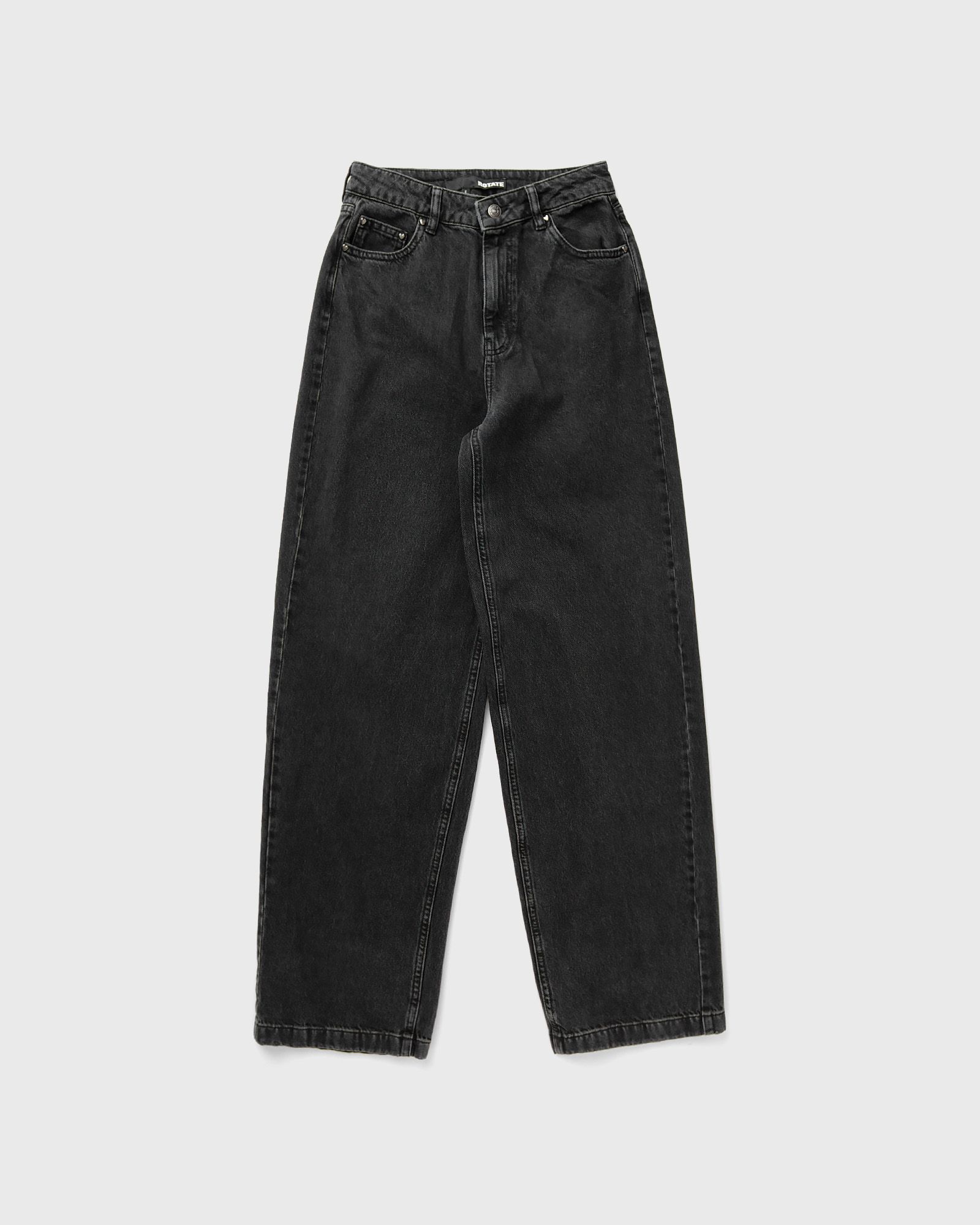 ROTATE Birger Christensen Wide Leg 5 Pocket Jeans women Jeans black in Größe:M von ROTATE Birger Christensen
