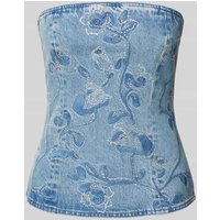ROTATE Bandeau-Top mit Ziersteinbesatz in Jeansblau, Größe 40 ROTATE Bandeau-Top mit Ziersteinbesatz in Jeansblau, Größe 40 von ROTATE