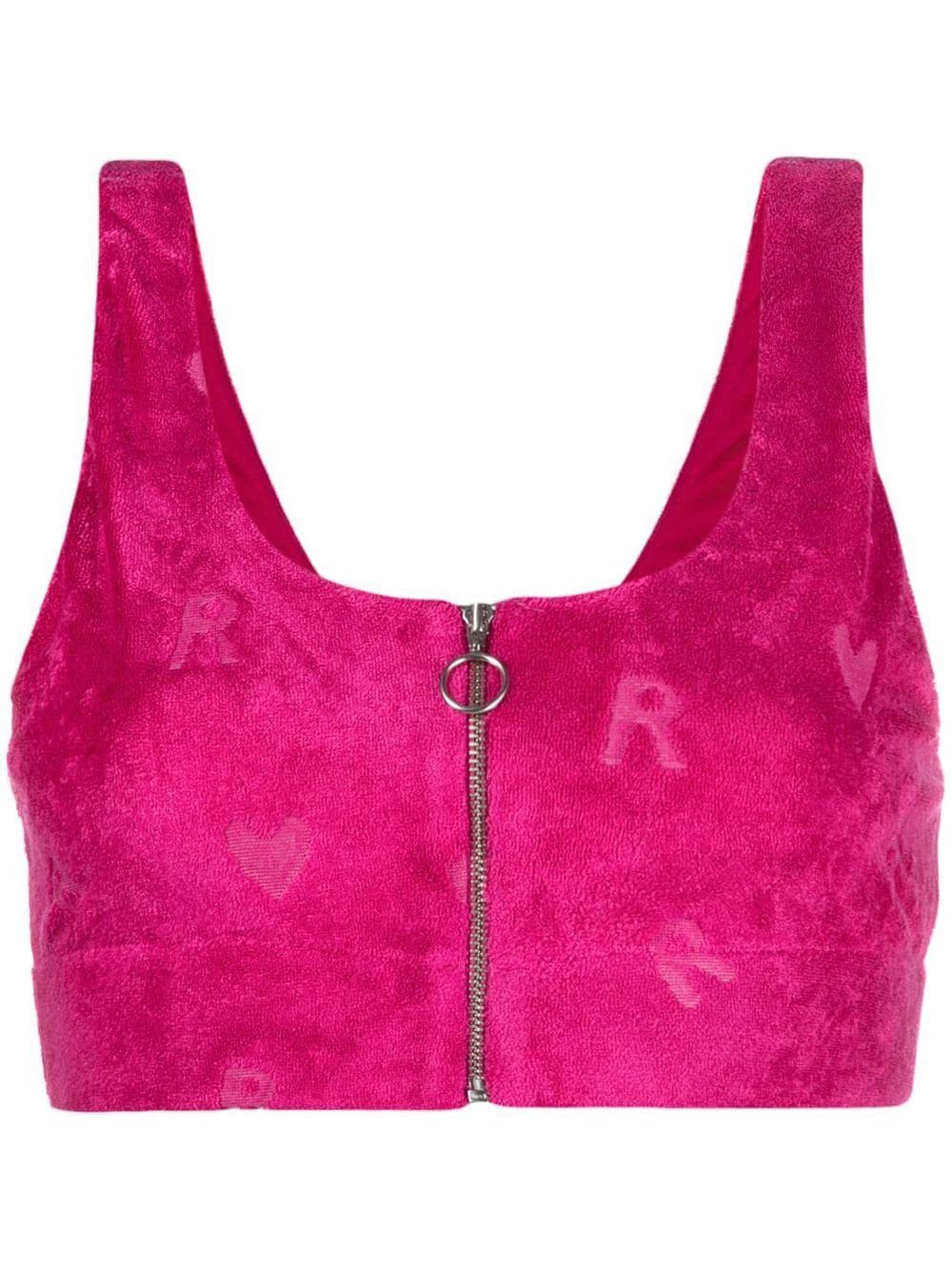 ROTATE BIRGER CHRISTENSEN Cropped-Top mit Herz - Rosa von ROTATE BIRGER CHRISTENSEN