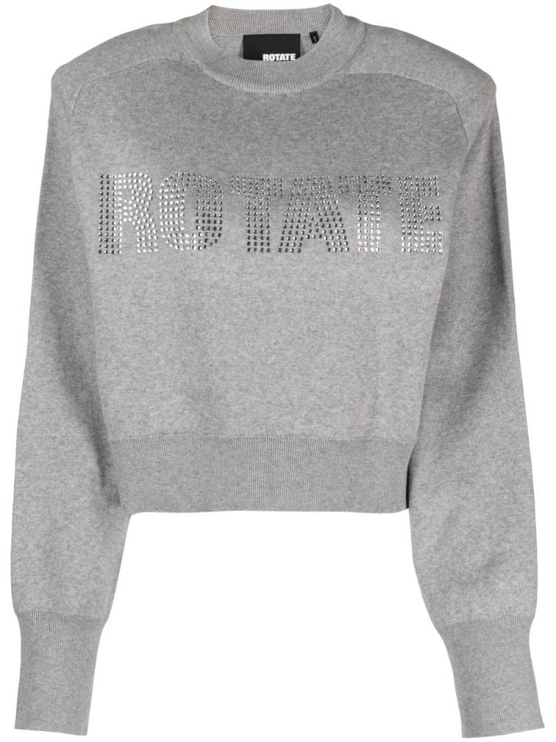 ROTATE BIRGER CHRISTENSEN Firm Sweatshirt aus Bio-Baumwolle - Grau von ROTATE BIRGER CHRISTENSEN