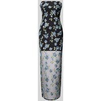 ROTATE Maxikleid in Bandeau-Form in Black, Größe 42 von ROTATE