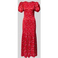 ROTATE Maxikleid mit Allover-Muster in Rot, Größe 40 von ROTATE