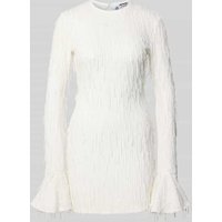 ROTATE Minikleid mit Rundhalsausschnitt in Weiss, Größe 40 von ROTATE