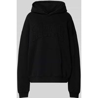ROTATE Oversized Hoodie mit Logo-Stitching in Black, Größe XS von ROTATE