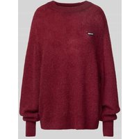 ROTATE Oversized Wollpullover mit Mohair-Anteil in Bordeaux, Größe M ROTATE Oversized Wollpullover mit Mohair-Anteil in Bordeaux, Größe M von ROTATE