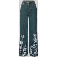 ROTATE Straight Fit Jeans aus Baumwolle in Jeansblau, Größe 27 von ROTATE
