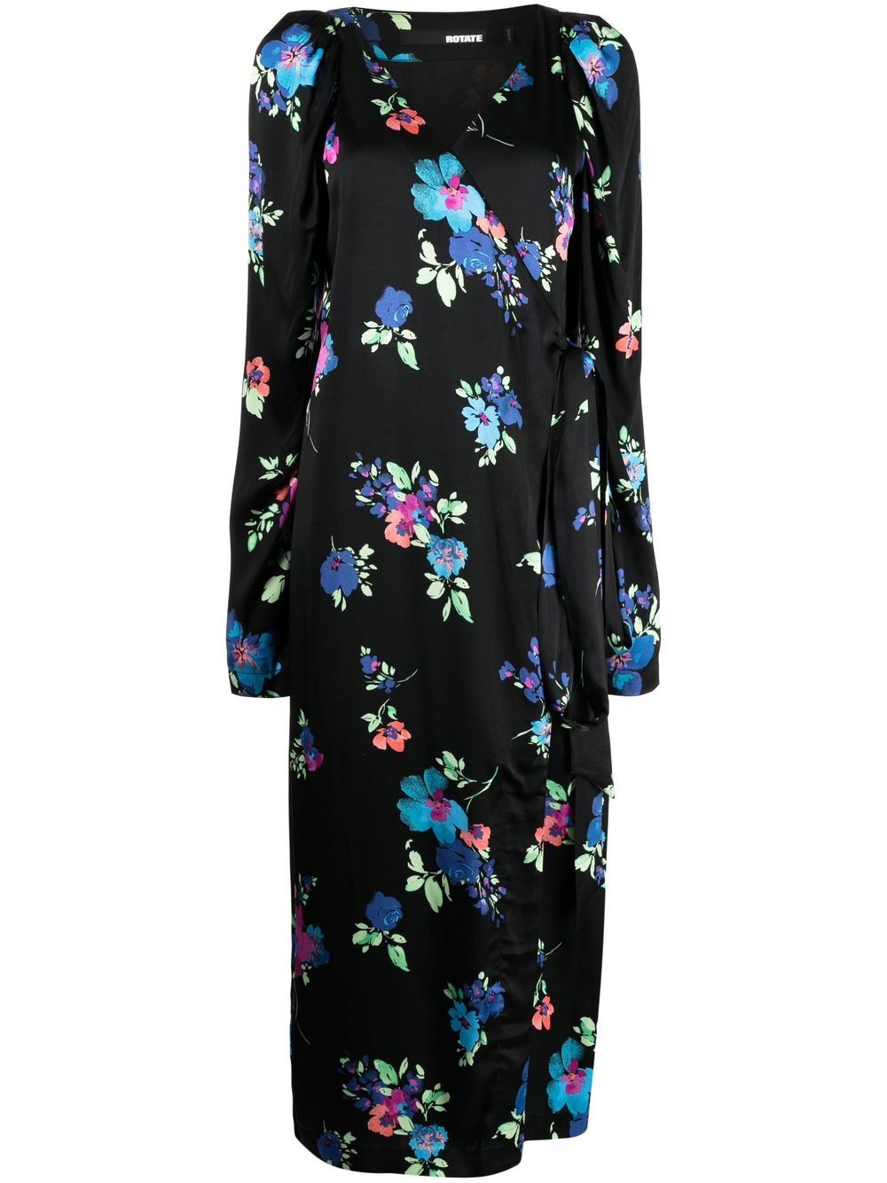 ROTATE BIRGER CHRISTENSEN Kleid mit Blumen-Print - Schwarz von ROTATE BIRGER CHRISTENSEN