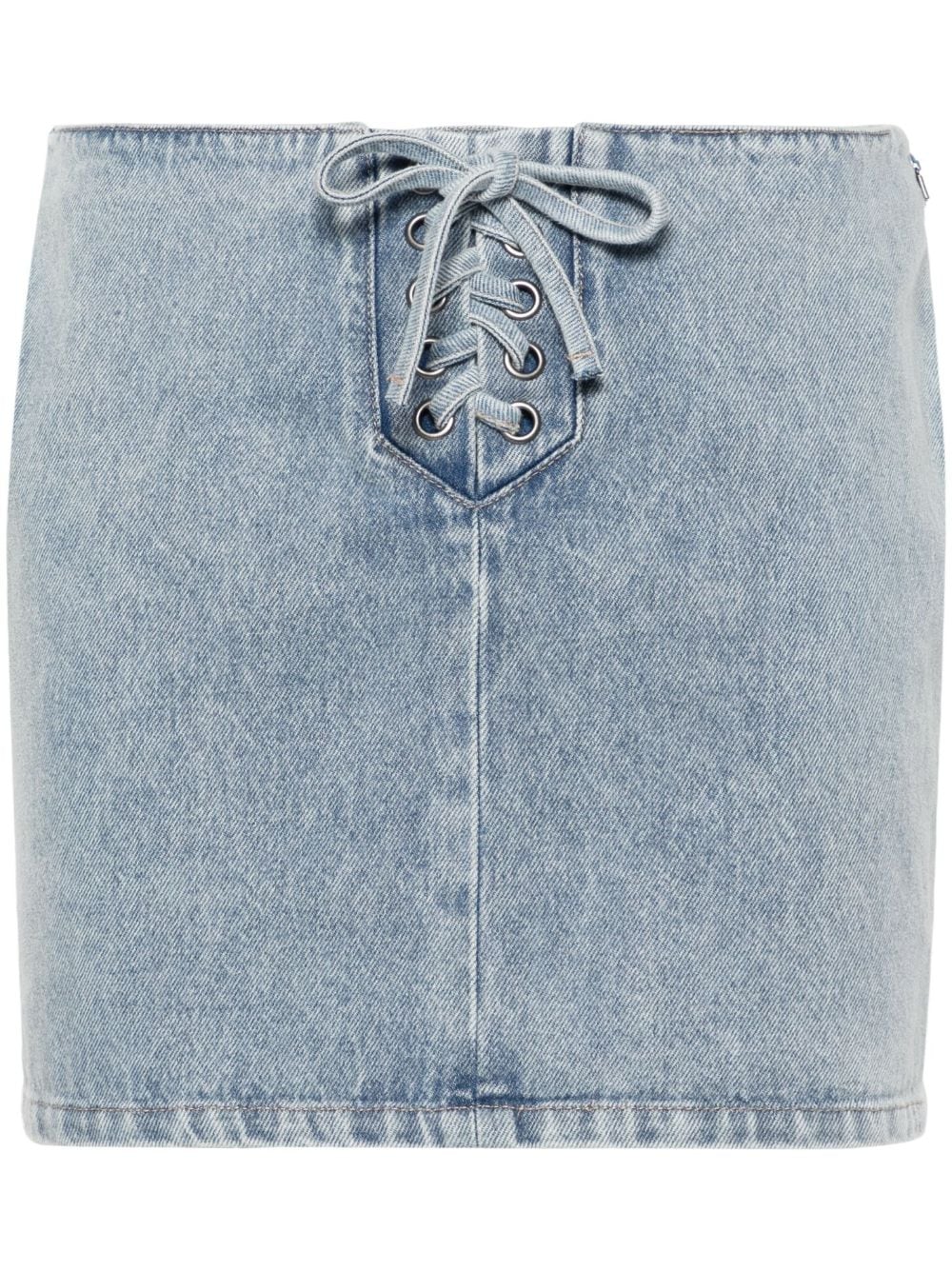 ROTATE BIRGER CHRISTENSEN Jeansrock mit Schnürung - Blau von ROTATE BIRGER CHRISTENSEN