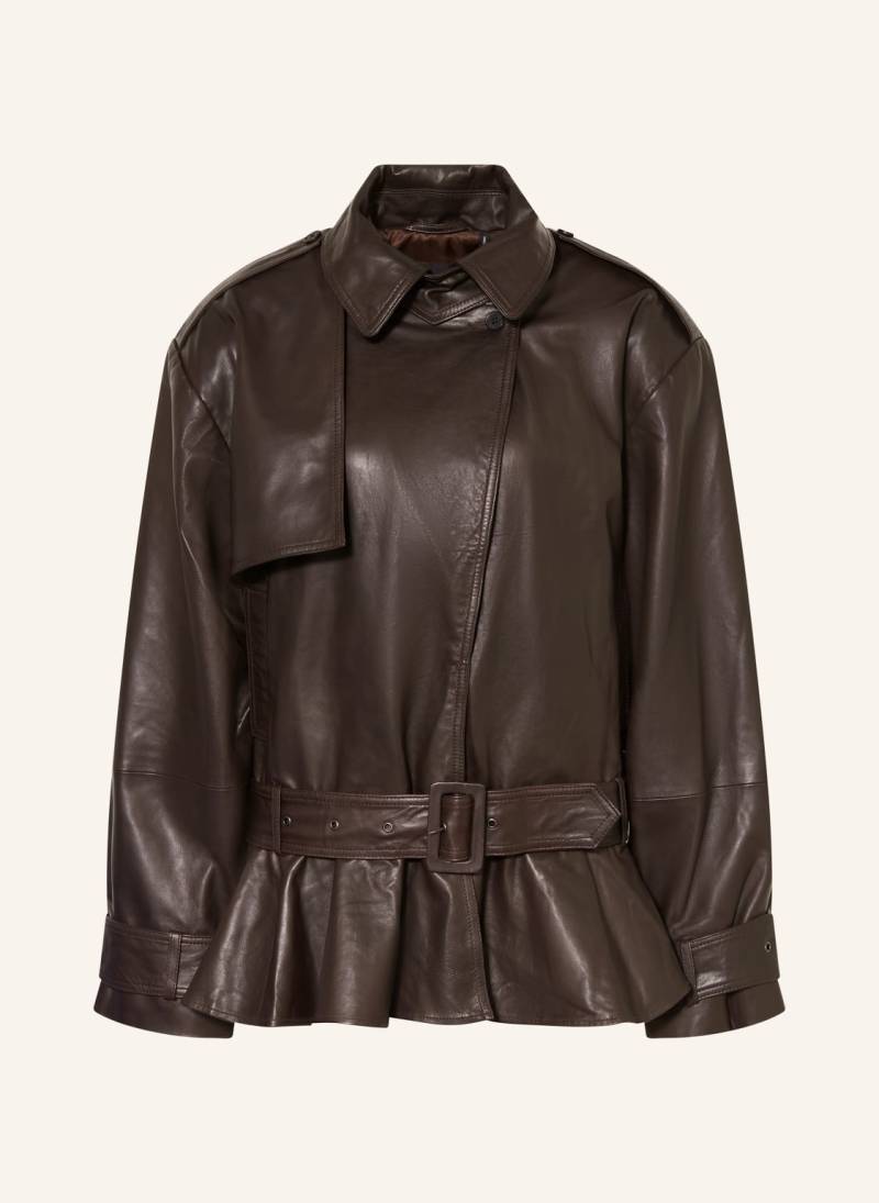 Rotate Lederjacke braun von ROTATE