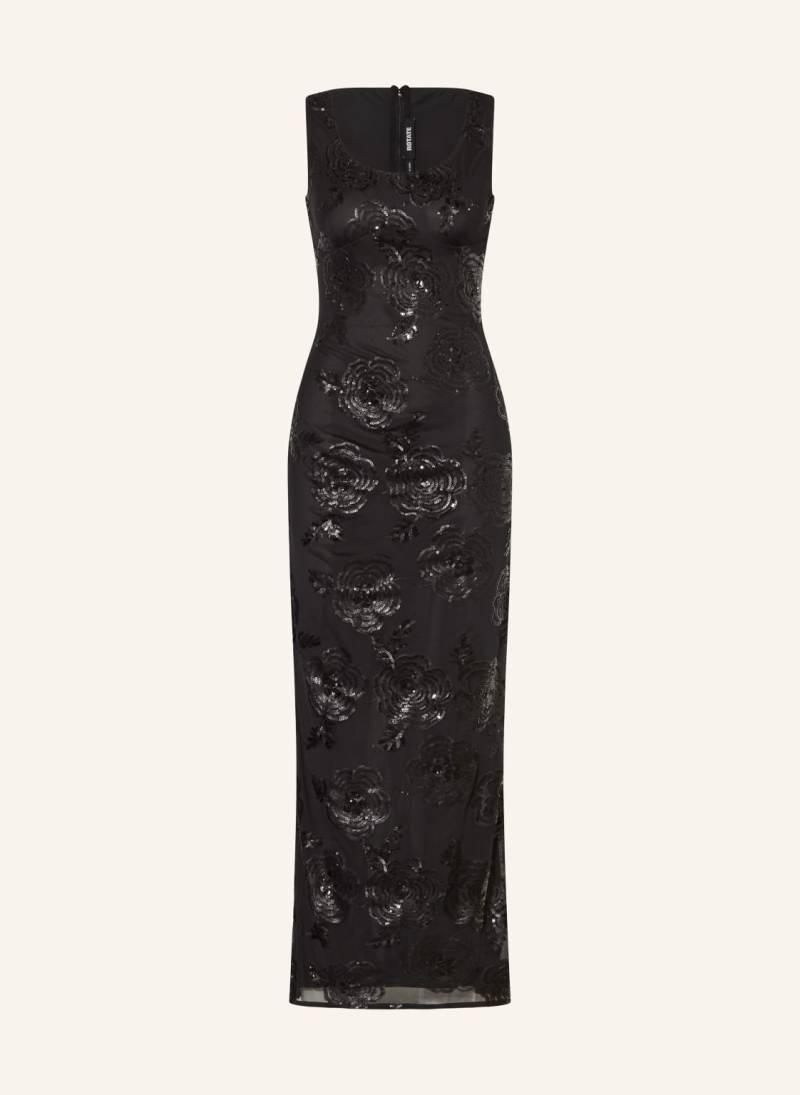 Rotate Mesh-Kleid Mit Pailletten schwarz von ROTATE
