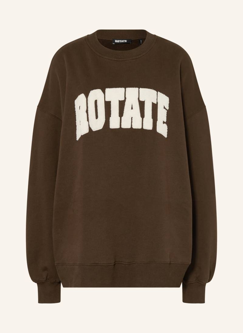Rotate Oversized-Sweatshirt braun von ROTATE
